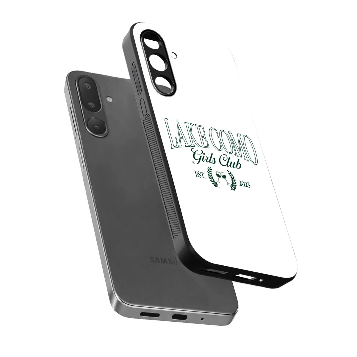 Lake Como sleek samsung galaxy m36 5g cover with tempered glass back and TPU edges