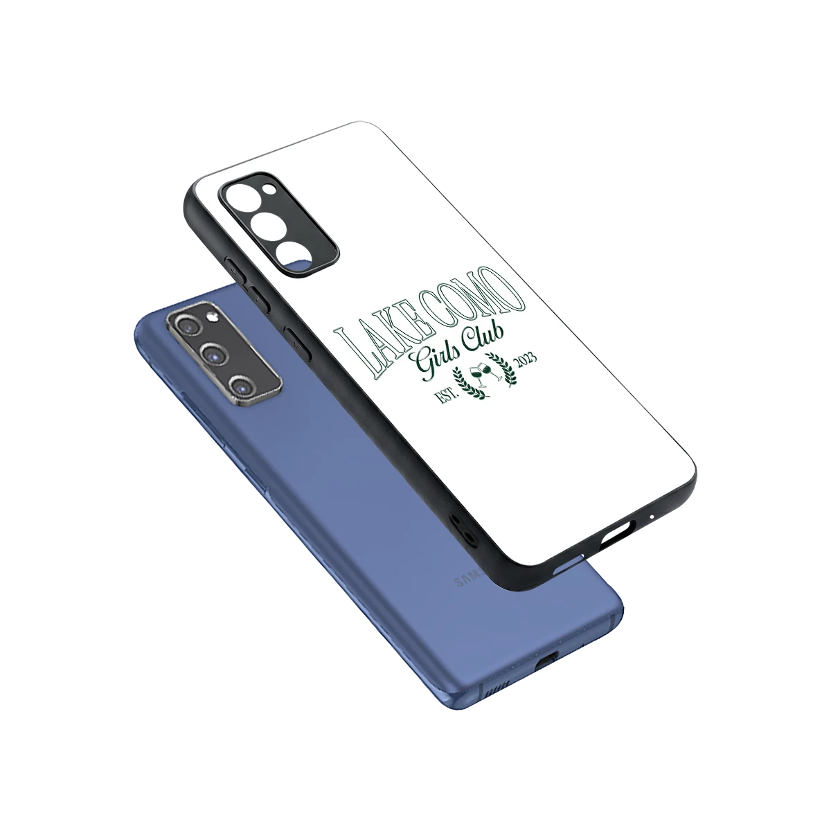 Lake Como sleek samsung galaxy s20 fe cover with tempered glass back and TPU edges