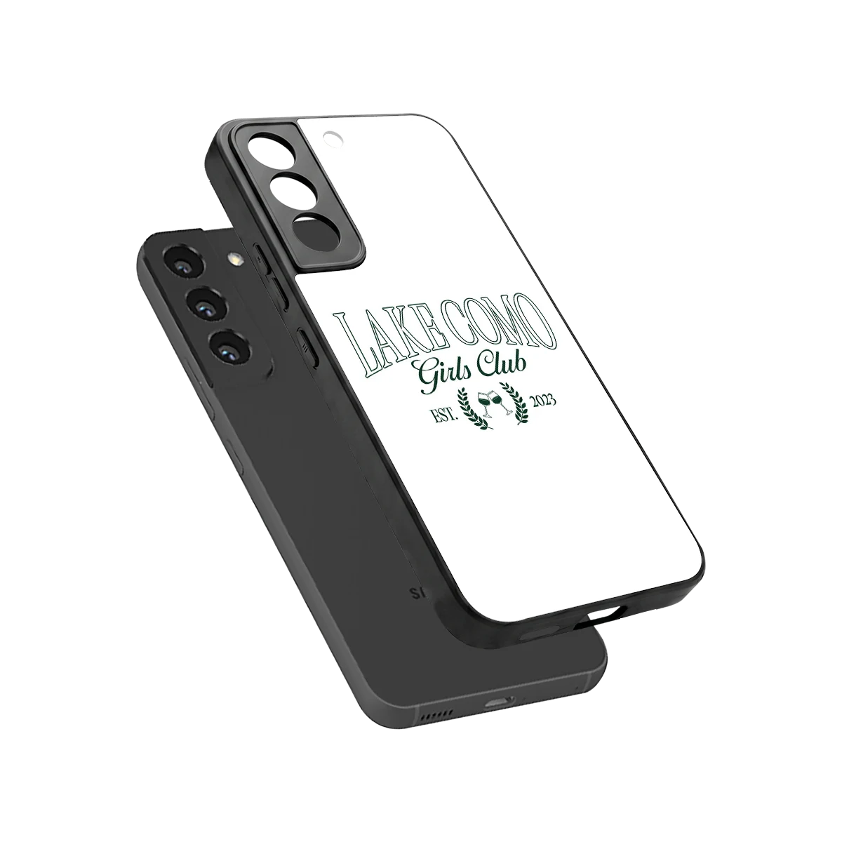 Lake Como sleek samsung galaxy s22 cover with tempered glass back and TPU edges