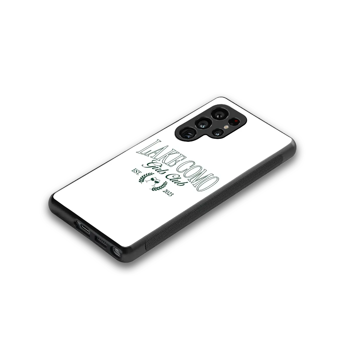 Lake Como stylish phone case for samsung galaxy s25 ultra | glossy glass and slim fit