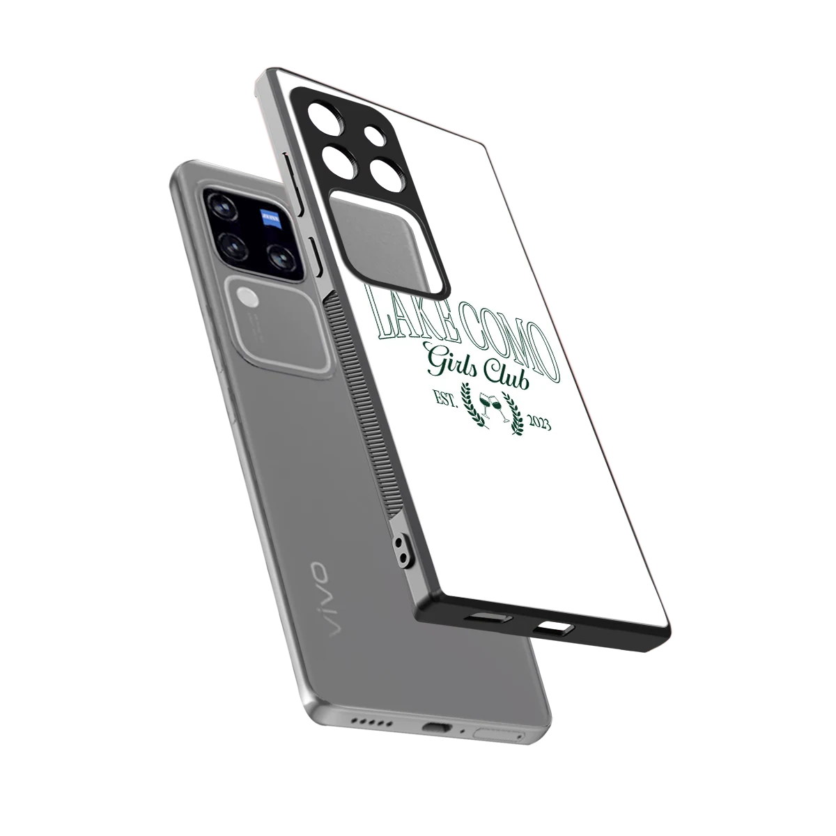 Lake Como sleekvivo v30 pro cover with tempered glass back and TPU edges