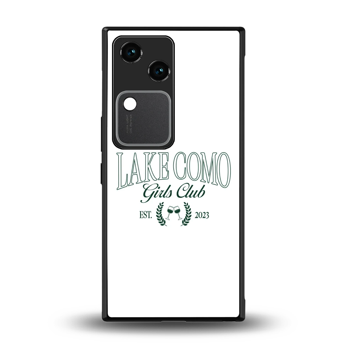 Lake Como back phone cover | glass case for vivo v30