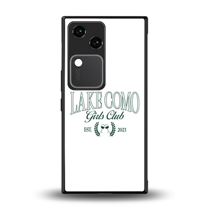 Lake Como back phone cover | glass case for vivo v30