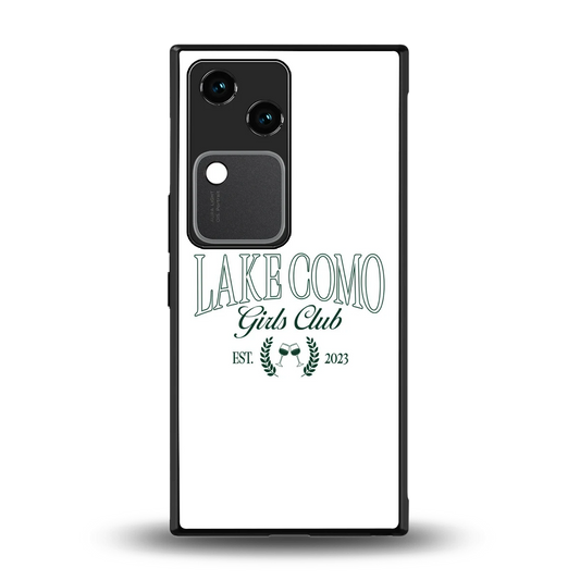 Lake Como back phone cover | glass case for vivo v30