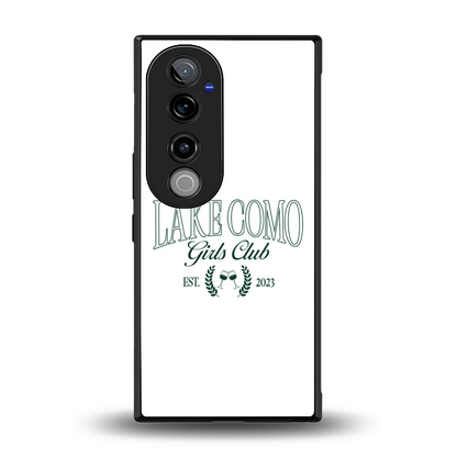 Lake Como back phone cover | glass case for vivo v40 pro