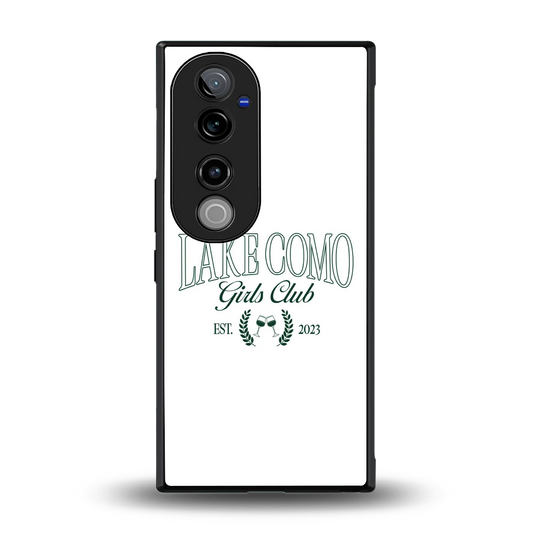 Lake Como back phone cover | glass case for vivo v40 pro