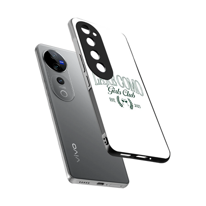 Lake Como sleek vivo v40 pro cover with tempered glass back and TPU edges