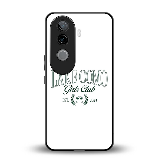 Lake Como back phone cover | glass case for vivo v40e