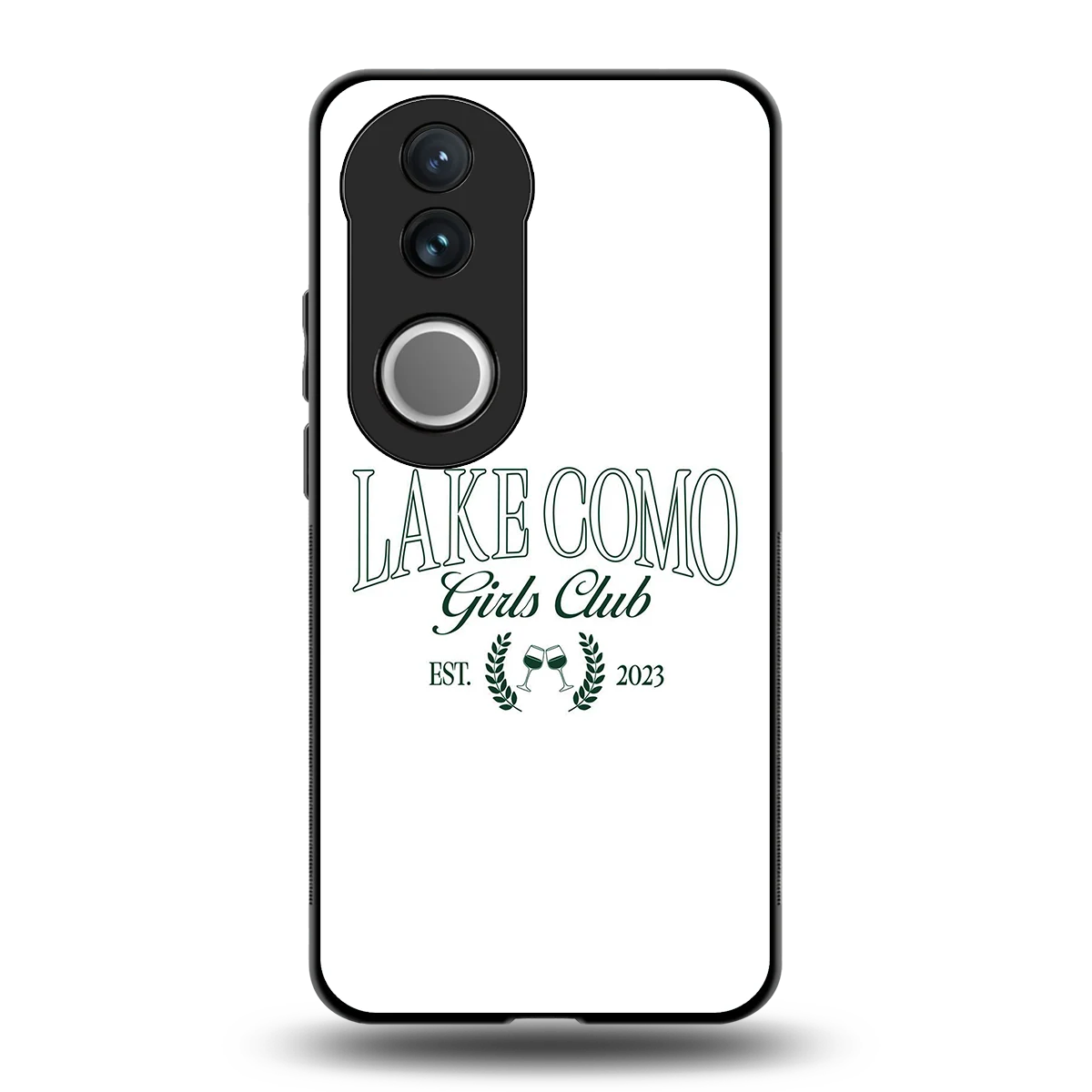 Lake Como back phone cover | glass case for vivo v50