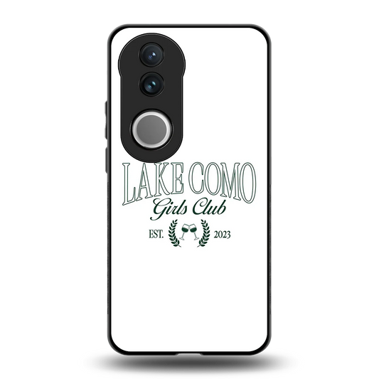 Lake Como back phone cover | glass case for vivo v50