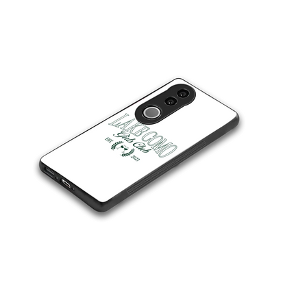 Lake Como stylish phone case for vivo v50 | glossy glass and slim fit