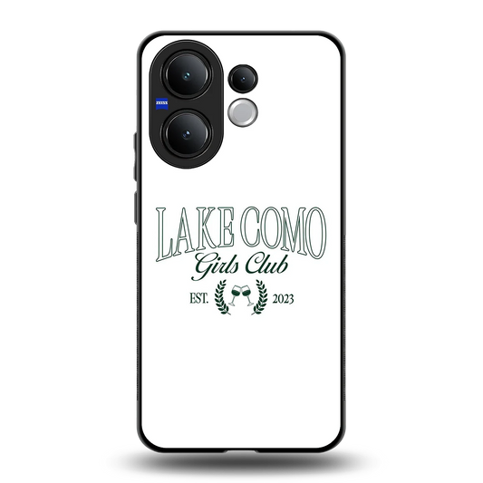Lake Como back phone cover | glass case for vivo v60