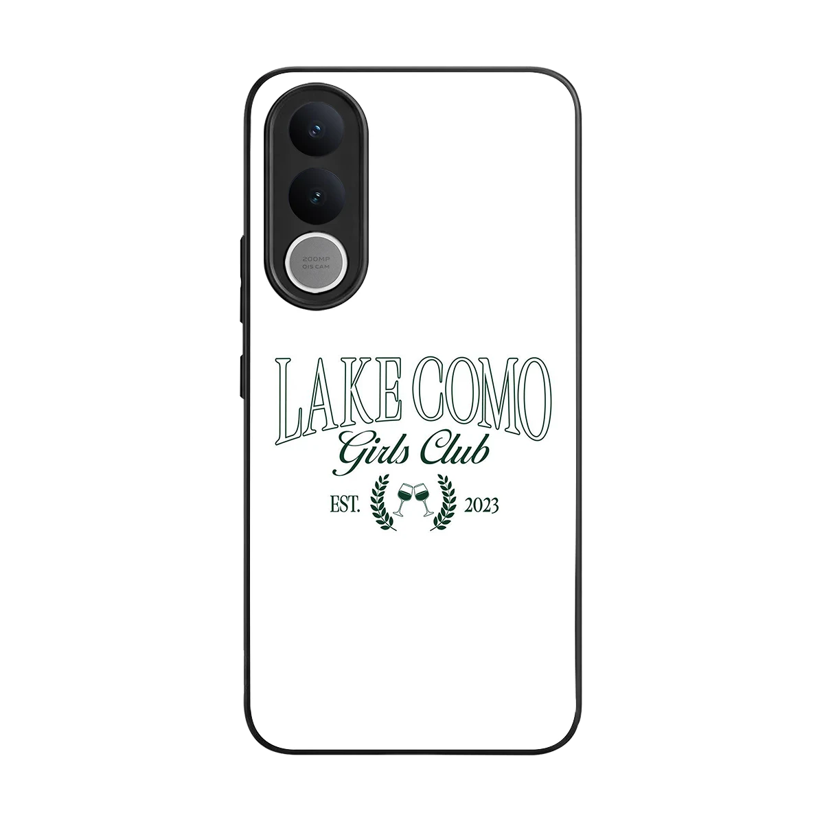 Lake Como back phone cover | glass case for vivo v70 fe