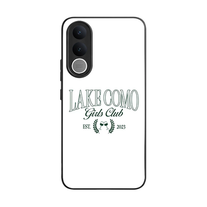 Lake Como back phone cover | glass case for vivo v70 fe
