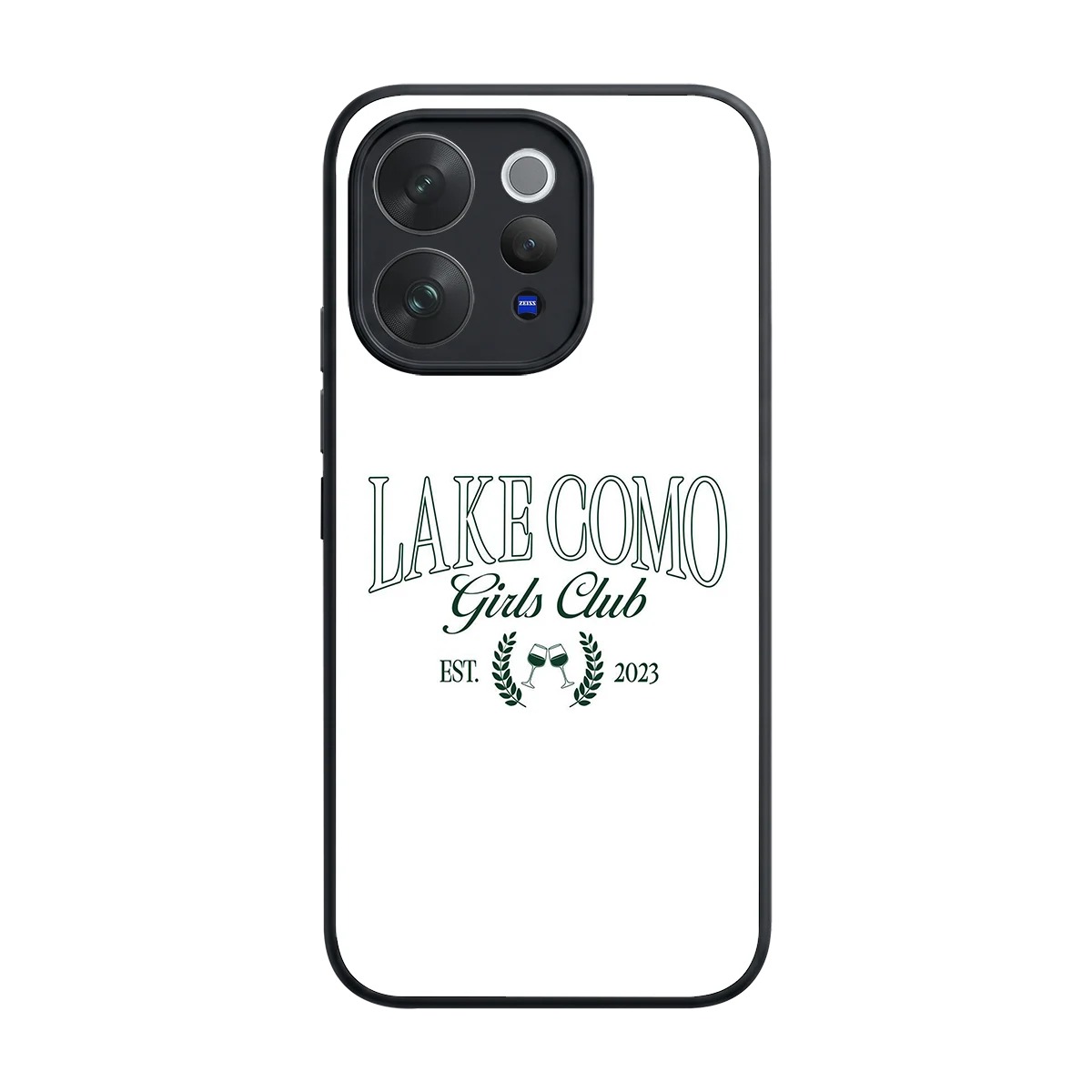 Lake Como back phone cover | glass case for vivo v70 elite