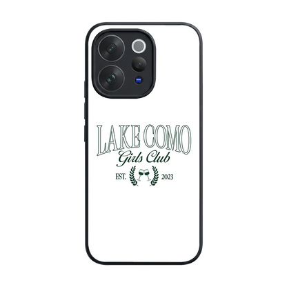 Lake Como back phone cover | glass case for vivo v70 elite