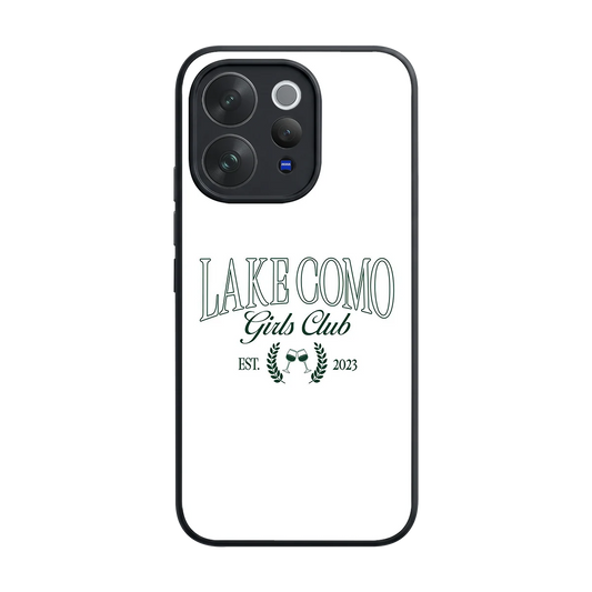 Lake Como back phone cover | glass case for vivo v70 elite