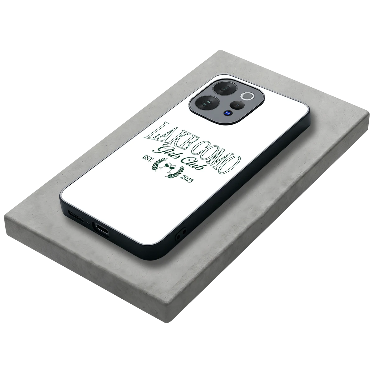 Lake Como stylish phone case for vivo v70 | glossy glass and slim fit