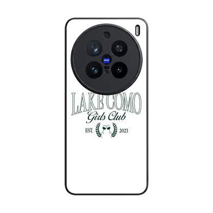 Lake Como back phone cover | glass case for vivo x200 pro
