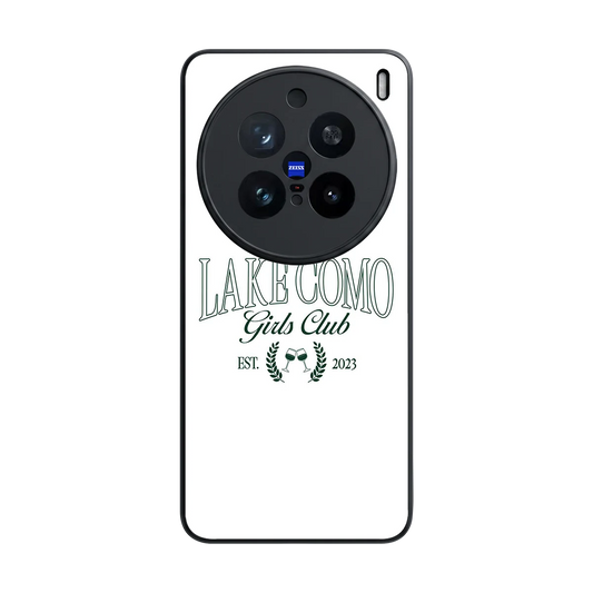 Lake Como back phone cover | glass case for vivo x200 pro