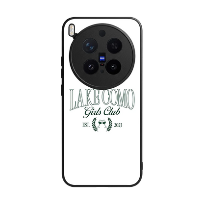 Lake Como back phone cover | glass case for vivo x300 pro