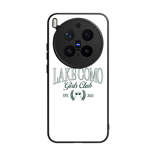 Lake Como back phone cover | glass case for vivo x300 pro