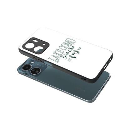 Lake Como sleek vivo y16 cover with tempered glass back and TPU edges