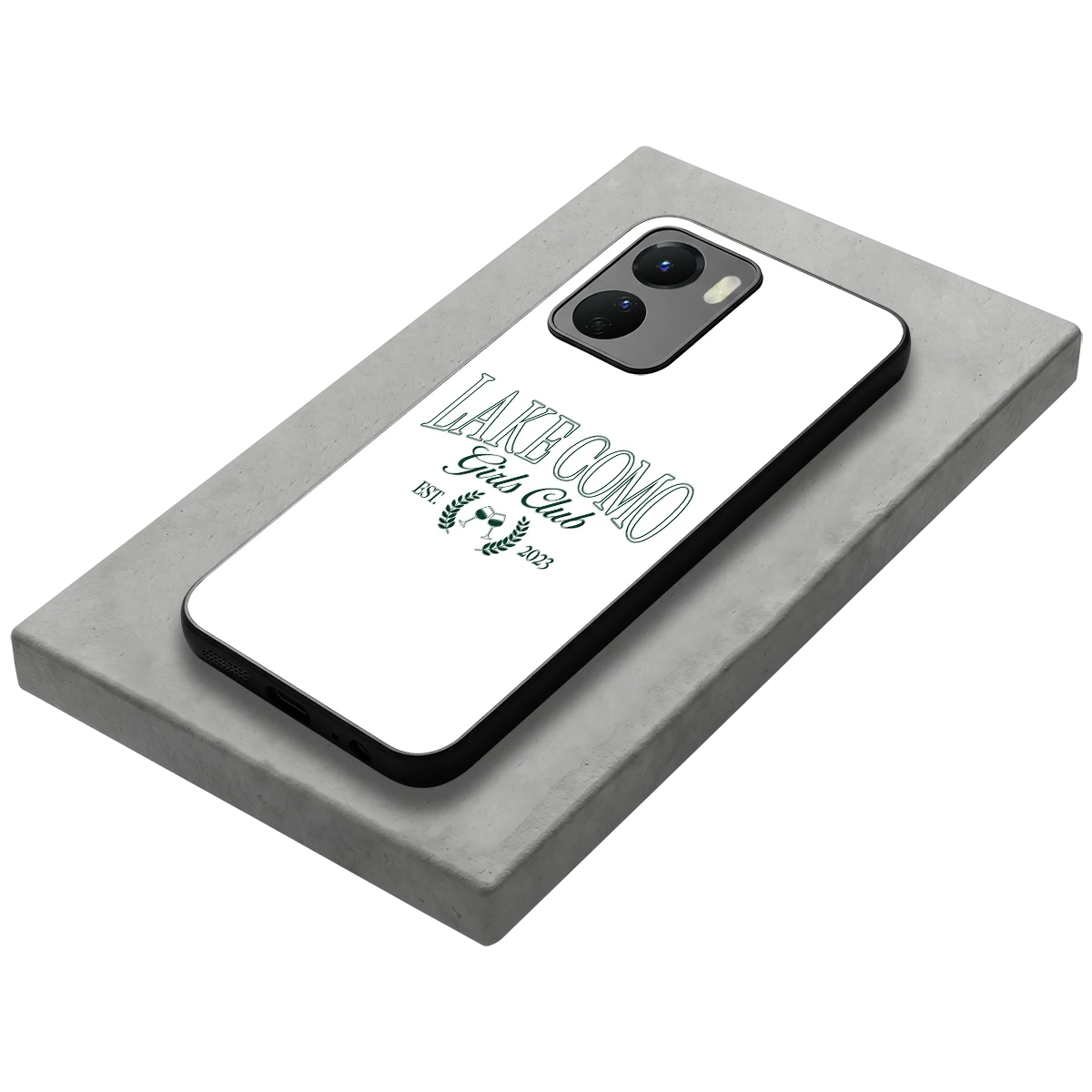 Lake Como stylish phone case for vivo y16 | glossy glass and slim fit