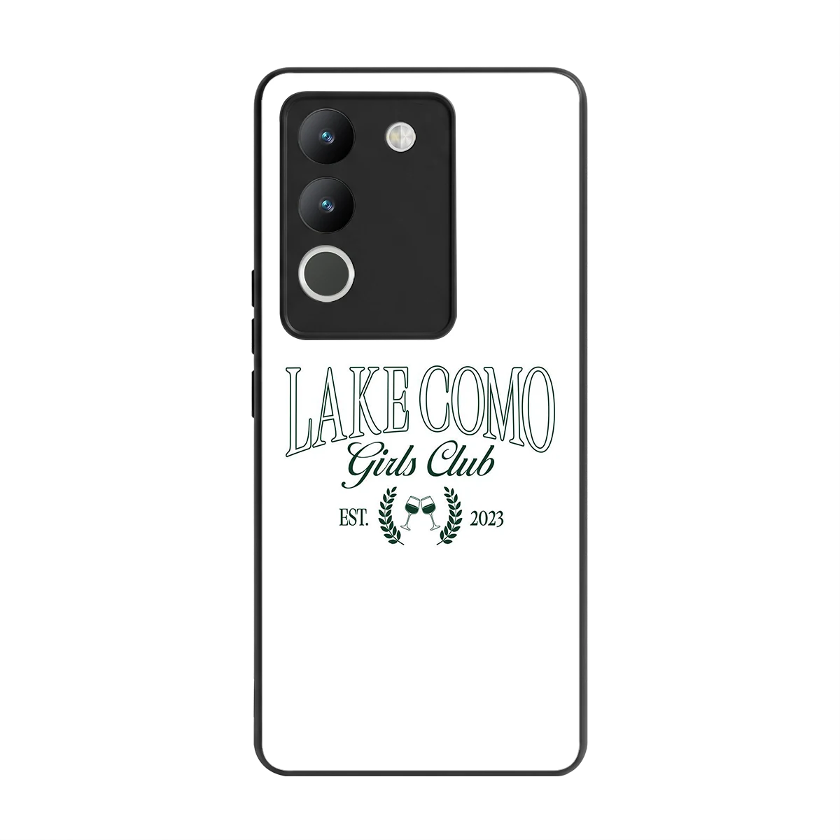 Lake Como back phone cover | glass case for vivo y200 5g
