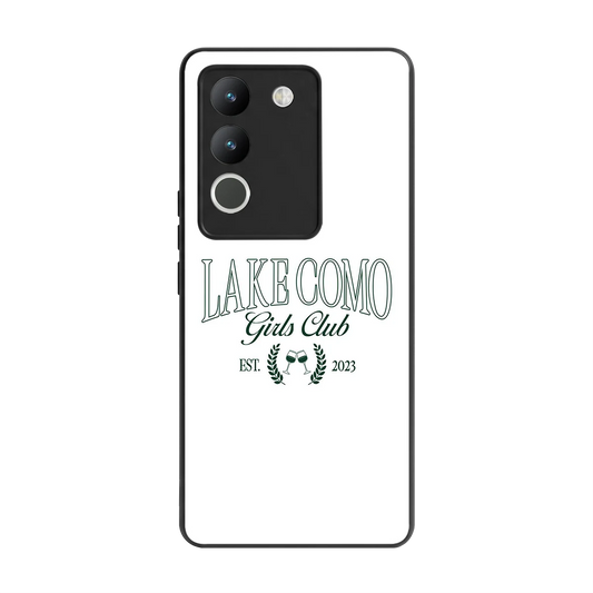Lake Como back phone cover | glass case for vivo y200 5g
