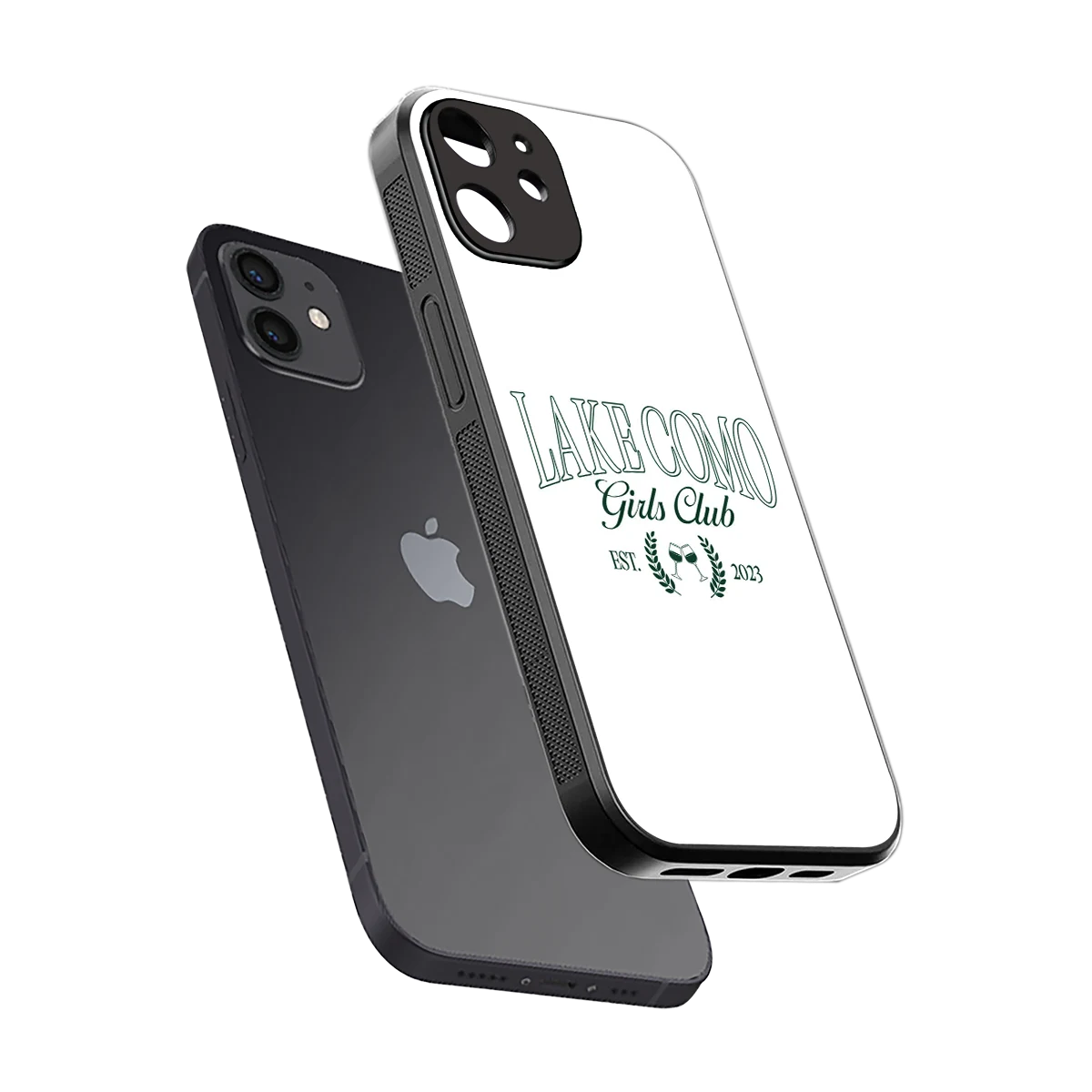 Lake Como sleek iphone 11 cover with tempered glass back and TPU edges