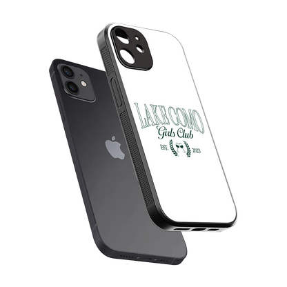 Lake Como sleek iphone 11 cover with tempered glass back and TPU edges