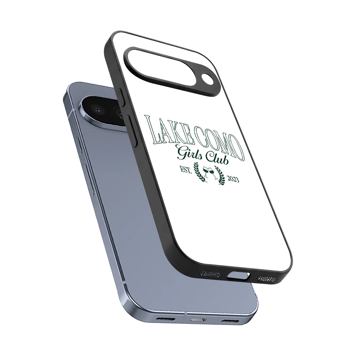 Lake Como sleek google pixel 10 cover with tempered glass back and TPU edges