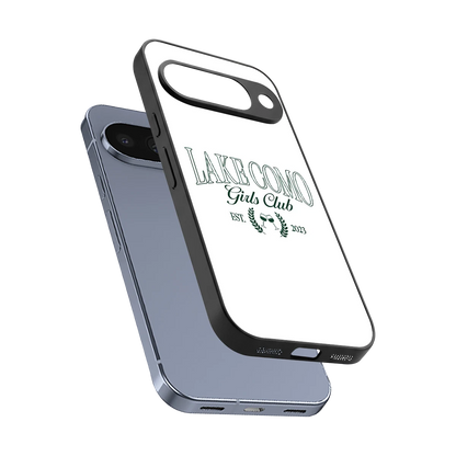 Lake Como sleek google pixel 10 cover with tempered glass back and TPU edges