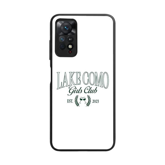 Lake Como back phone cover | glass case for redmi note 11 pro