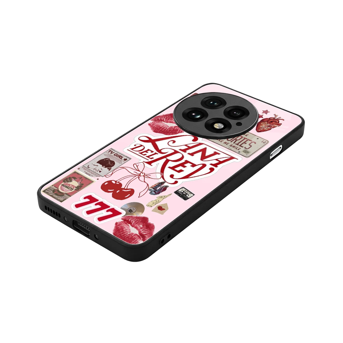 Lana Del Rey Collage stylish phone case for oneplus 13 | glossy glass and slim fit