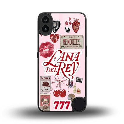 Lana Del Rey Collage back phone cover | glass case for cmf nothing phone 1