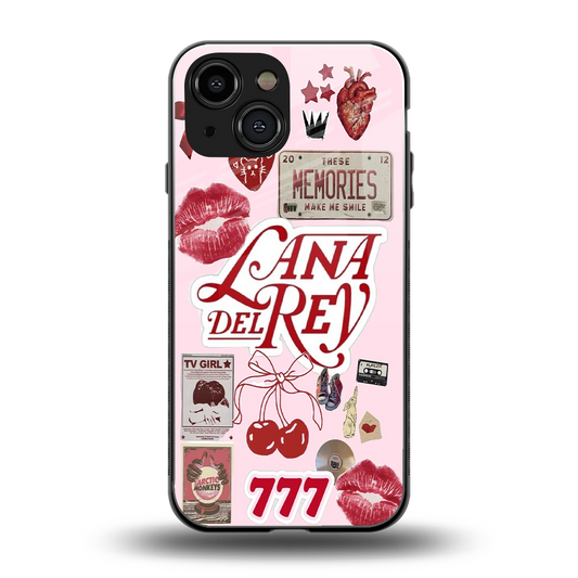 Lana Del Rey Collage back phone cover | glass case for iphone 13 mini