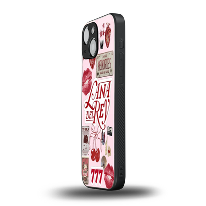 Lana Del Rey Collage iphone 12 mini mobile cover | shockproof glass phone case