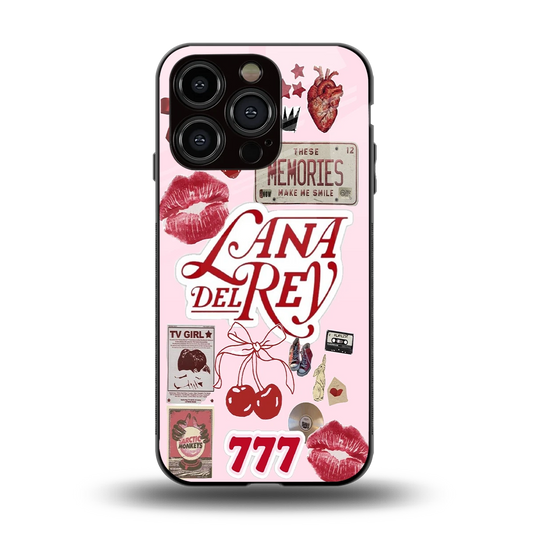 Lana Del Rey Collage back phone cover | glass case for iphone 13 pro