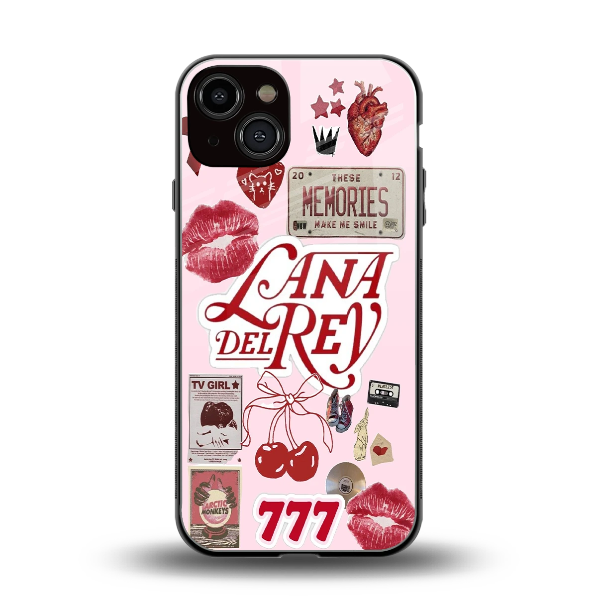 Lana Del Rey Collage back phone cover | glass case for iphone 14