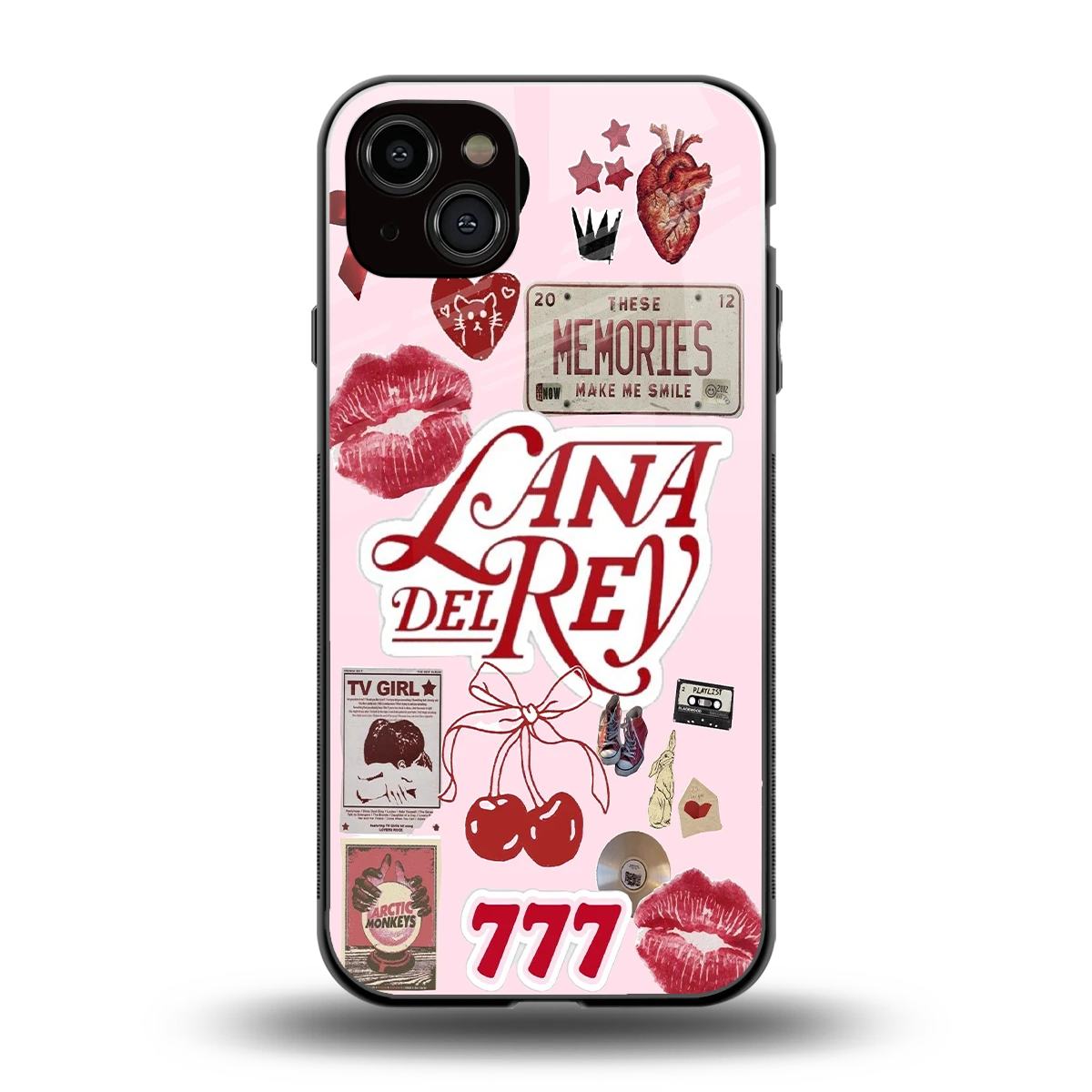 Lana Del Rey Collage back phone cover | glass case for iphone 14 plus