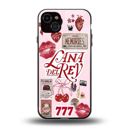 Lana Del Rey Collage back phone cover | glass case for iphone 14 plus