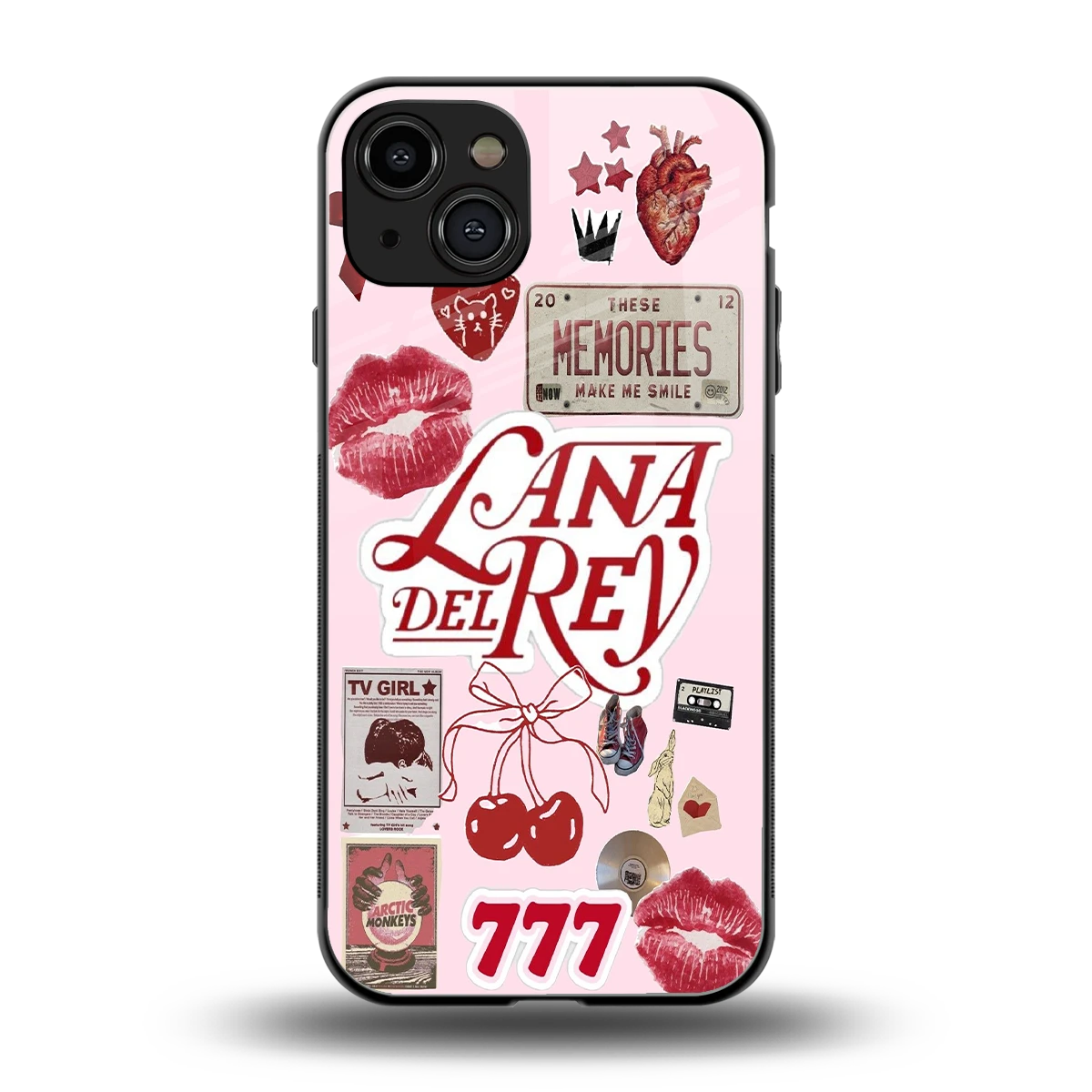 Lana Del Rey Collage back phone cover | glass case for iphone 15