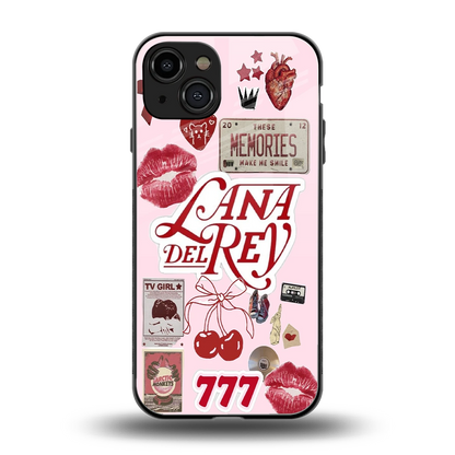 Lana Del Rey Collage back phone cover | glass case for iphone 15