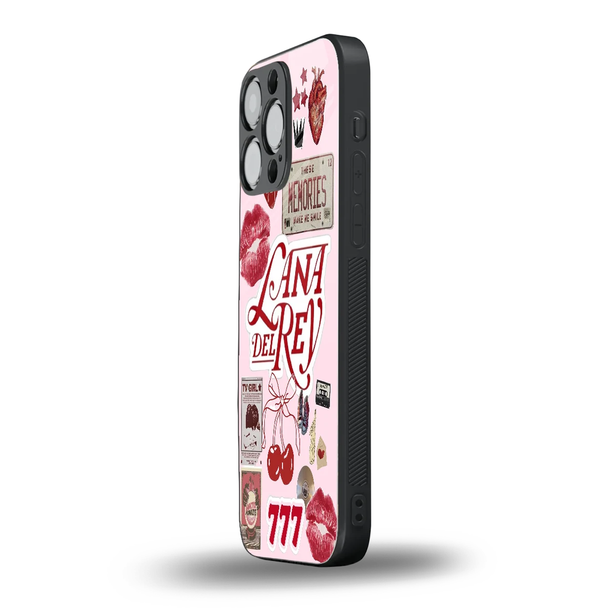 Lana Del Rey Collage iphone 16 pro max mobile cover | shockproof glass phone case