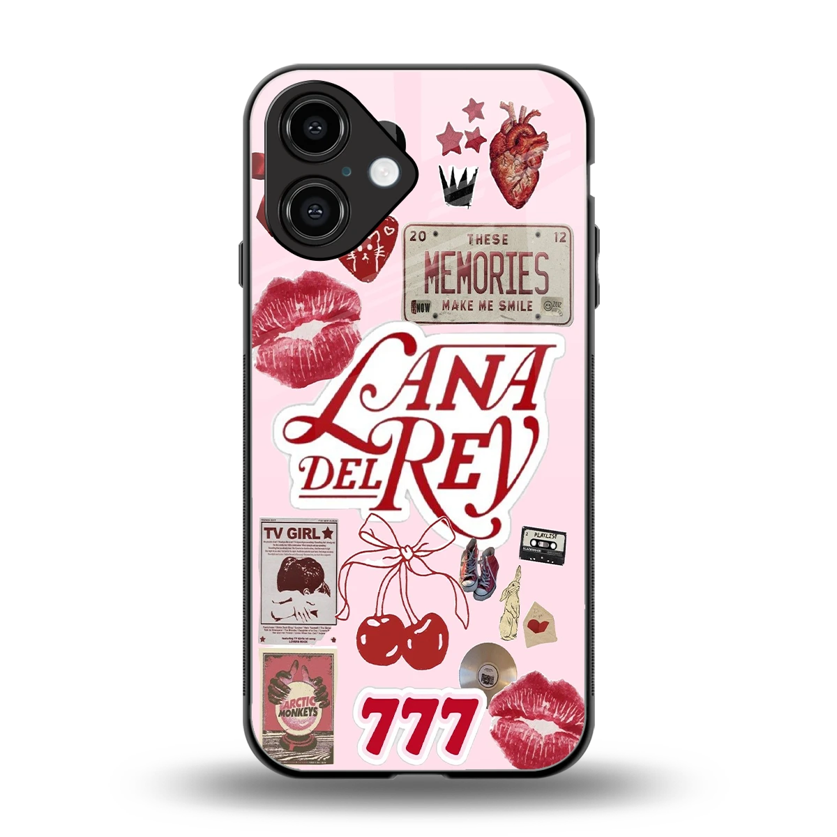 Lana Del Rey Collage back phone cover | glass case for iphone 16