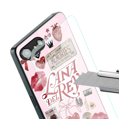 Lana Del Rey Collage stylish phone case for iphone 17e | glossy glass and slim fit