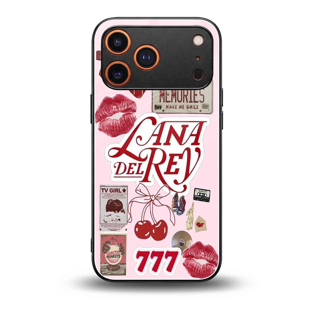 Lana Del Rey Collage back phone cover | glass case for iphone 17 pro