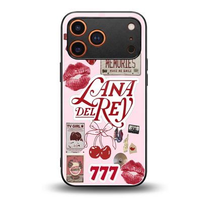 Lana Del Rey Collage back phone cover | glass case for iphone 17 pro